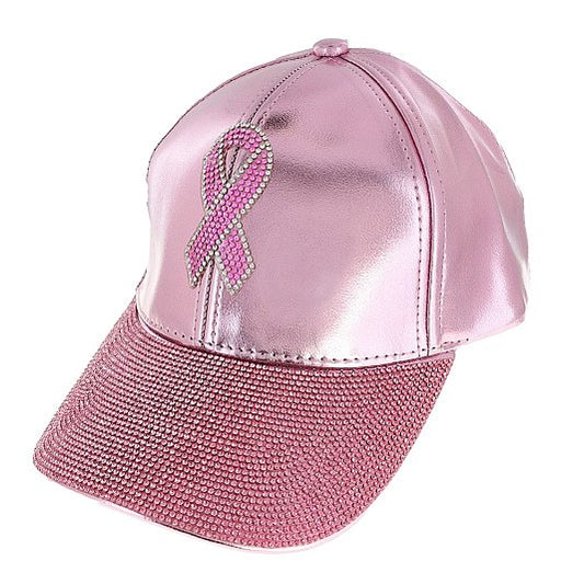 Pink Ribbon Fashion Cap