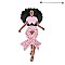 Cryatal Pink Ribbon Afro Queen Magic Pin